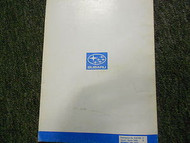 1990 Subaru Legacy General Information Service Repair Shop Manual FACTORY OEM 90