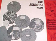 1989 FORD AEROSTAR Electrical Wiring Diagrams Service Shop Repair Manual EWD 89