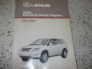 2005 Lexus RX330 RX 330 Electrical Wiring Diagram Service Shop Repair Manual EWD