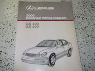 2000 Lexus GS300 GS400 400 Electrical Wiring Diagram Service Shop Manual OEM EWD