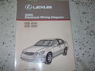 2005 Lexus GS430 GS300 Electrical Wiring Diagram Service Shop Repair Manual EWD