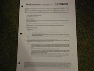 2000 02 03 2005 Mazda Tribute Service Bulletins Service Repair Shop Manual OEM