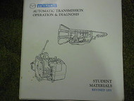 2002 Mazda Automatic Transmission Operation Diagnosis Service Repair Shop Manual