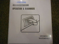 1999 Mazda Air Conditioning Operation Diagnosis Service Repair Shop Manual 99