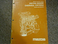 1982 Mazda Piston Engine Overhaul Service Repair Shop Manual FACTORY OEM BOOK 82