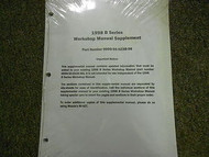 1998 Mazda B-Series Truck Service Repair Shop Manual Supplement FACTORY OEM 98