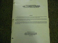 1983 Mazda Air Conditioning Technical Troubleshooting Service Repair Shop Manual