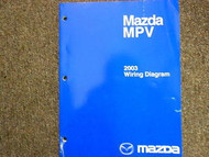 2005 Mazda MPV Van Electrical Wiring Diagram Service Repair Shop Manual OEM BOOK