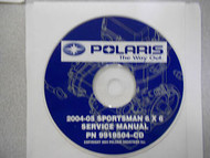 2004 2005 POLARIS SPORTSMAN 6 X 6 Service Repair Manual CD FACTORY OEM 6X6 04 05