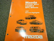 1997 Mazda MX5 MX6 MPV Millenia Service Highlights Service Repair Shop Manual 97