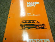 1997 Mazda MPV Van Electrical Wiring Diagram Service Repair Shop Manual 97