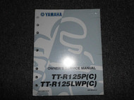 Yamaha TT-R125P TT-R125LWP C Service Shop Repair Manual OEM Factory