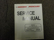 Mercury Mariner Outboards Service Manual Binder Electric Outboards 222 Thruster