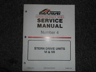 1996 MerCruiser #4 Hi Performance Series Stern Drive Units VI VII Service Manual