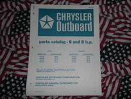 Chrysler Outboard 6 8 HP Parts Catalog 62 63 82 83 HG H