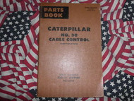 Caterpillar 30 Cable Control Parts Catalog Front Drum