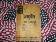Caterpillar 27 25 24 23 Cable Controls Reference Manual