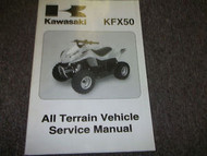 2007 Kawasaki KFX50 ATV KFX 50 Service Repair Shop Manual FACTORY 07 BOOK