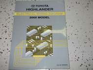 2005 Toyota Highlander EWD ELECTRICAL Wiring Diagram Service Shop Manual OEM