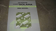 2004 Toyota CAMRY SOLARA Electrical Wiring Diagram Service Manual EWD FACTORY 04