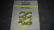 2003 TOYOTA ECHO Electrical Wiring Diagrams Shop Repair Service Manual EWD 03