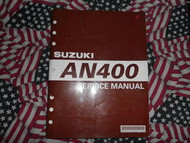 2003 Suzuki AN400 AN 400 Repair Shop Service Manual FACTORY