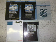 2001 Toyota RAV4 RAV 4 Service Repair Shop Manual Set FACTORY W AC BOOK DEALER