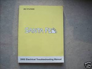 2002 Hyundai Santa Fe Service Electrical Troubleshooting Manual FACTORY BOOK OEM