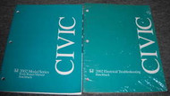 2002 Honda Civic Hatchback BODY & ELECTRICAL WIRING Service Shop Manual SET
