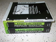 2001 Toyota LAND CRUISER Service Shop Repair Manual Set OEM 01 W EWD FACTORY