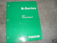 2001 Mazda B-Series Truck Electrical Wiring Diagram Manual FACTORY OEM BOOK 01