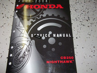 2001 2002 2003 2004 2005 06 2007 2008 Honda CB250 Service Shop Repair Manual