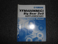 2000 Yamaha YFM350FX YFM350FXMC Service Repair Shop Manual OEM FACTORY