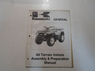 1994 Kawasaki General ATV Assembly & Preperation Manual WATER DAMAGED FACTORY 94