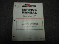 1998 MerCruiser #25 Marine Engines GM V-6 V6 262 cid 4.3L Service Manual WORN