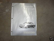 1998 Mazda Protege Electrical Wiring Diagram Service Repair Shop Manual OEM 98