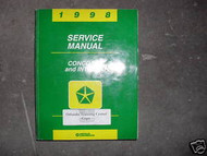 1998 CHRYSLER CONCORDE & DODGE INTREPID Service Shop Repair Manual 98 FACTORY