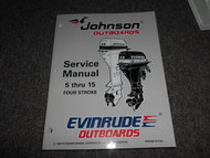 1997 Johnson Evinrude Outboards 5 thru 15 FourStroke Service Manual OEM Boat