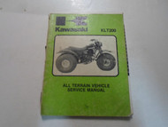 1980s 90s Kawasaki KLT200 All Terrain Vehicle Service Repair Manual DAMAGED DEAL