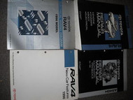 1996 Toyota Rav4 Rav 4 Service Shop Repair Manual Set DEALERSHIP W WIRING BOOK