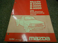 1995 Mazda B-Series Truck Body Electrical Service Repair Shop Manual OEM BOOK 95