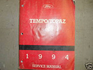 1994 FORD TEMPO MERCURY TOPAZ Service Shop Repair Manual FACTORY OEM BOOK 94