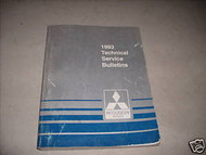 1993 MITSUBISHI Technical Service Bulletins Repair Shop Manual FACTORY OEM 93