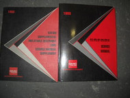 1993 GMC Safari Service Repair Shop Workshop Manual SET FACTORY GM W Supplement