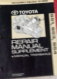 1990 TOYOTA Camry Celica 1991 MR2 Repair Manual Supplement Manual Transaxle OEM