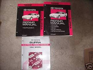 1992 TOYOTA SUPRA Service Shop Repair Manual Set 3 Vol W SUPPLEMENT & EWD OEM