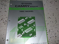 1992 Toyota CAMRY WAGON Electrical Wiring Diagram Troubleshooting Manual EWD