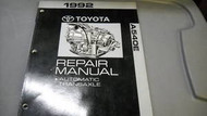1992 Toyota Camry A540E Auto Transaxle Repair Manual