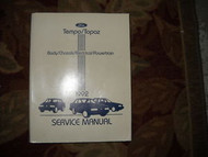 1992 Ford Tempo & Mercury Topaz Service Shop Repair Workshop Manual Factory OEM