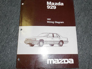 1991 Mazda 929 Electrical Wiring Diagram Service Manual OEM 91